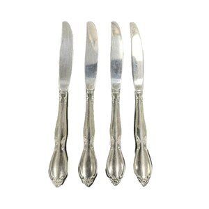 Oneida Community Chatelaine Stainless Steel Flatware Set Of 4 Dinner Knives Lot